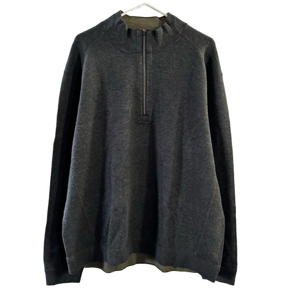Tommy Bahama Reversible Cotton 1/4 Zip Men’s Sweater Size XXL